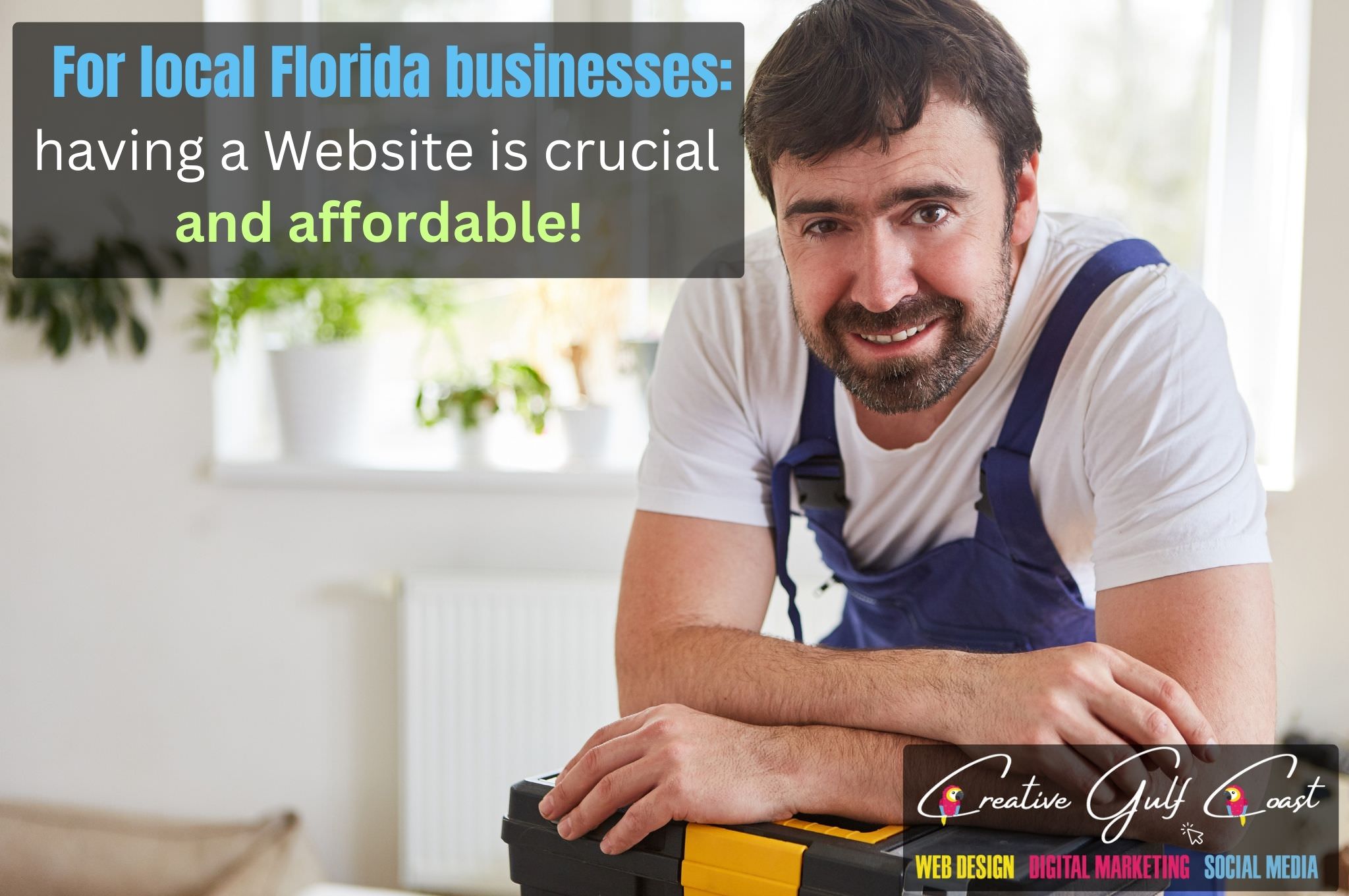 Affordable Websites for local businesses in Florida and Tampa Bay Area, Sarasota, Clearwater. Creative Gulf Coast Marketing
