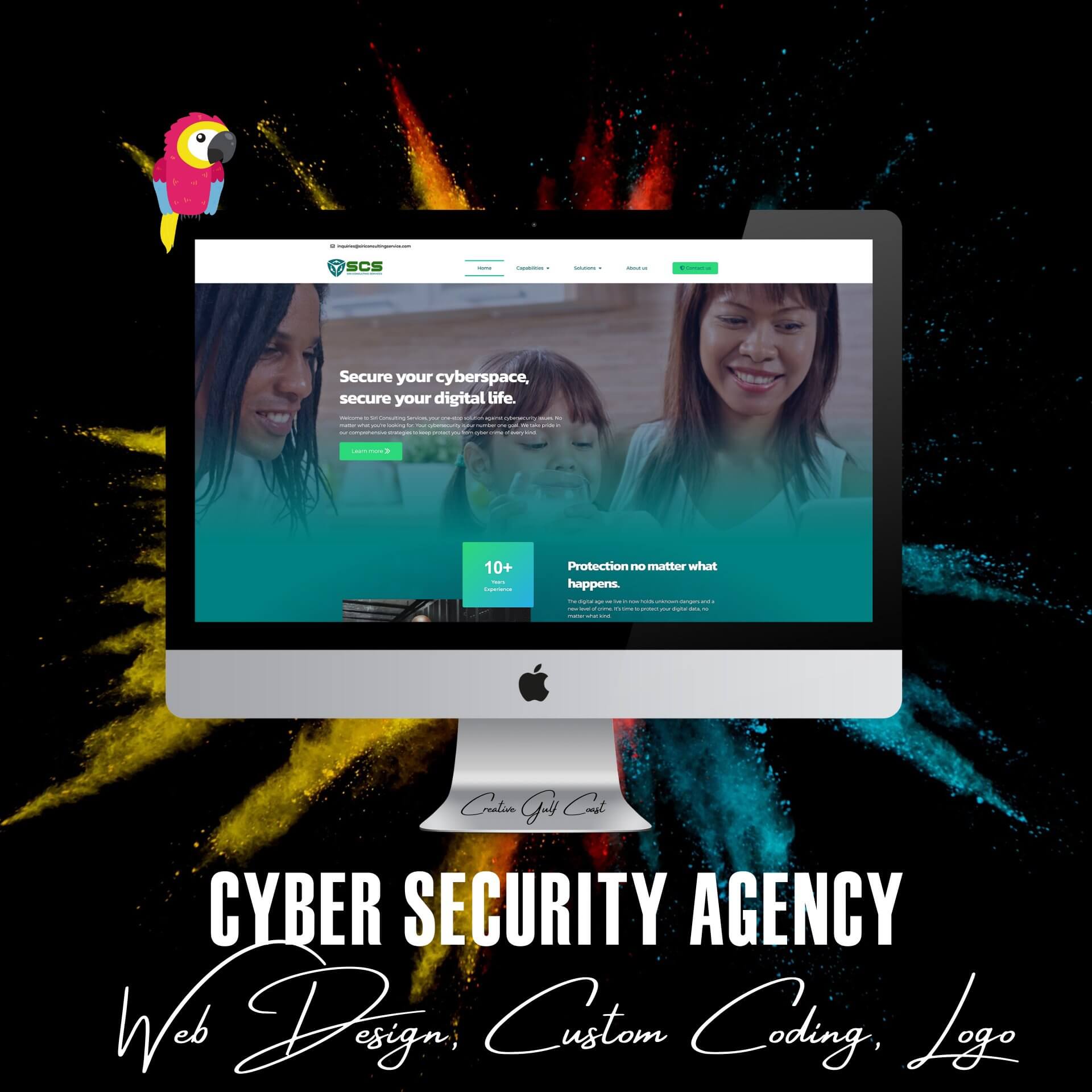 Creative Gulf Coast Reference Client - Web Design for Cyber Security Services