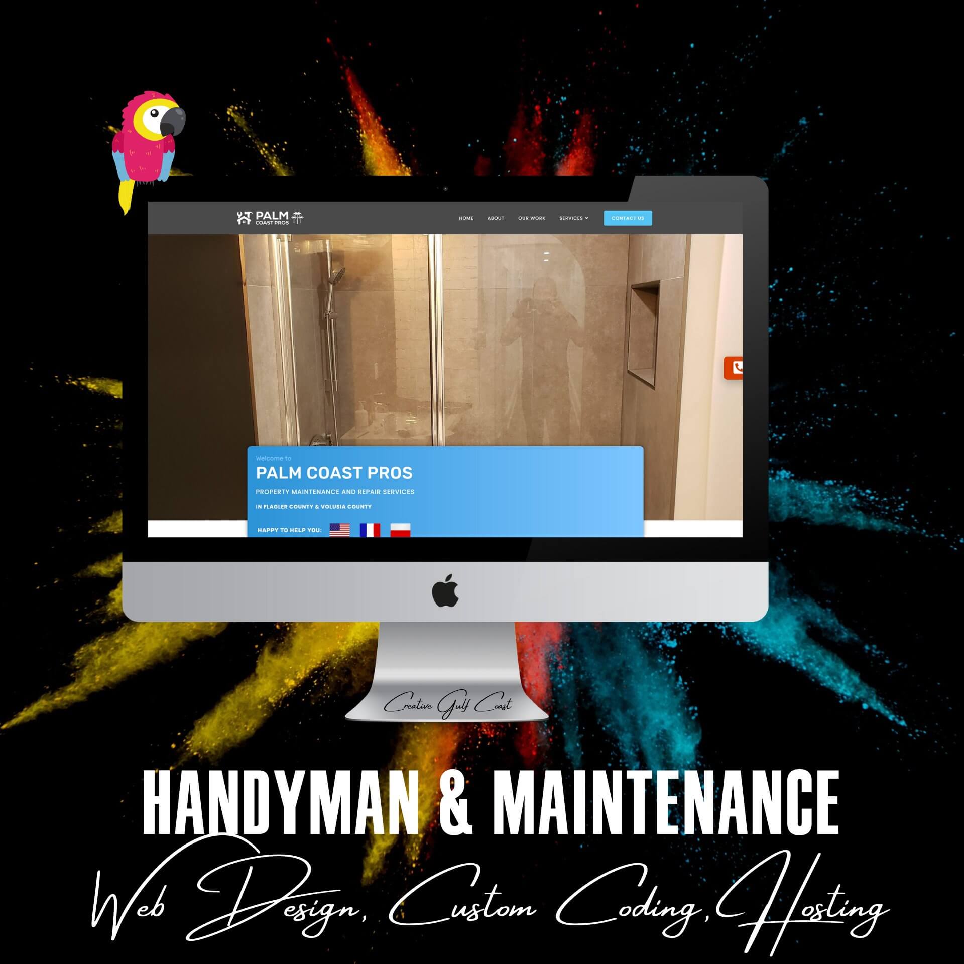 Creative Gulf Coast Reference Client - Web Design for Maintenance Services Florida