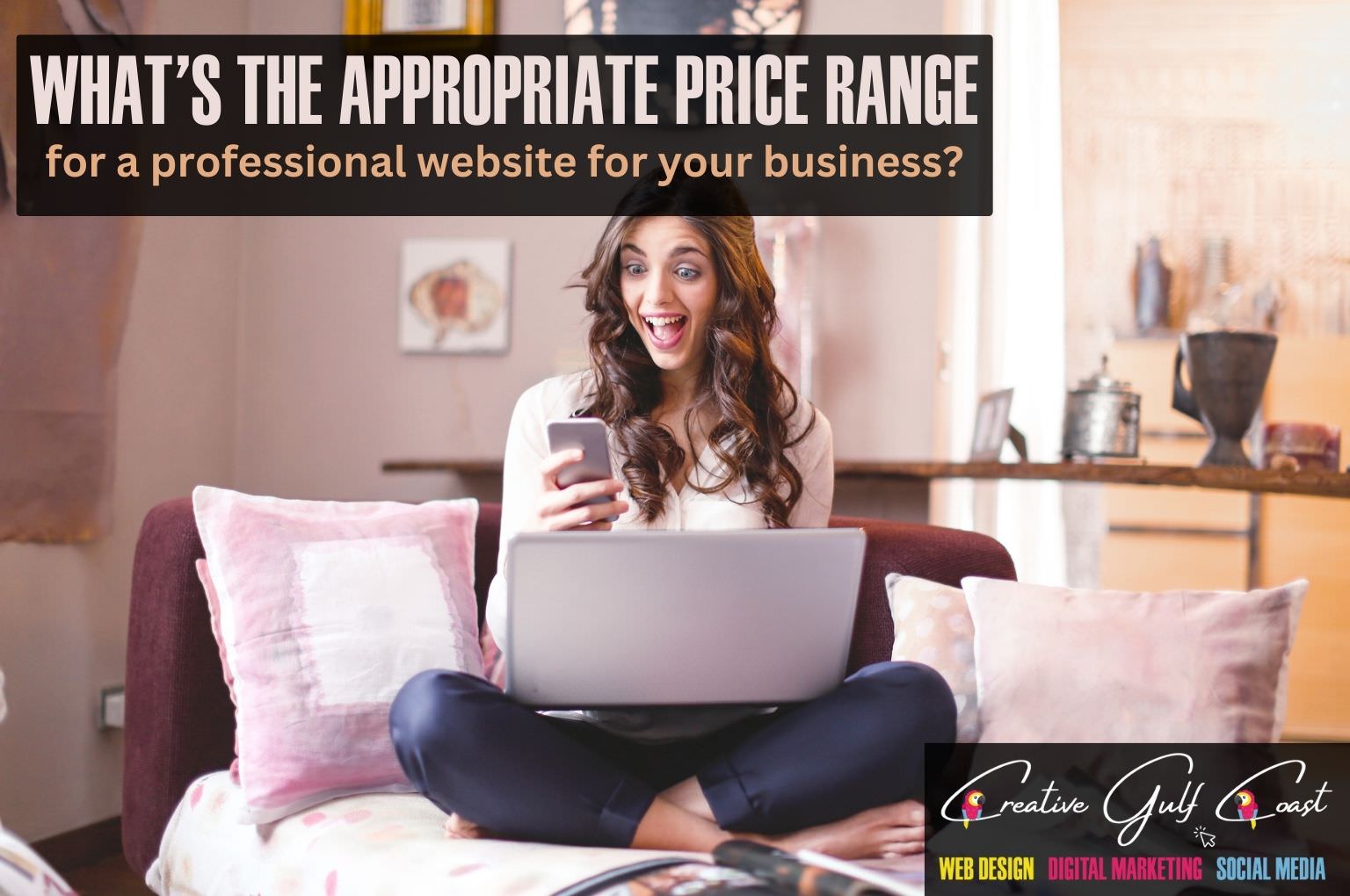 What's the appropriate price range to pay for a professional website for your business? Creative Gulf Coast Marketing Agency in Tampa Bay Area Florida